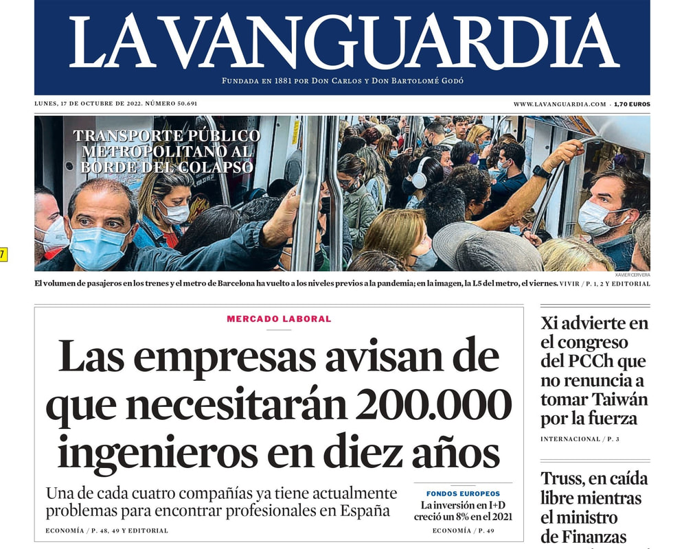 Portada de La Vanguardia
